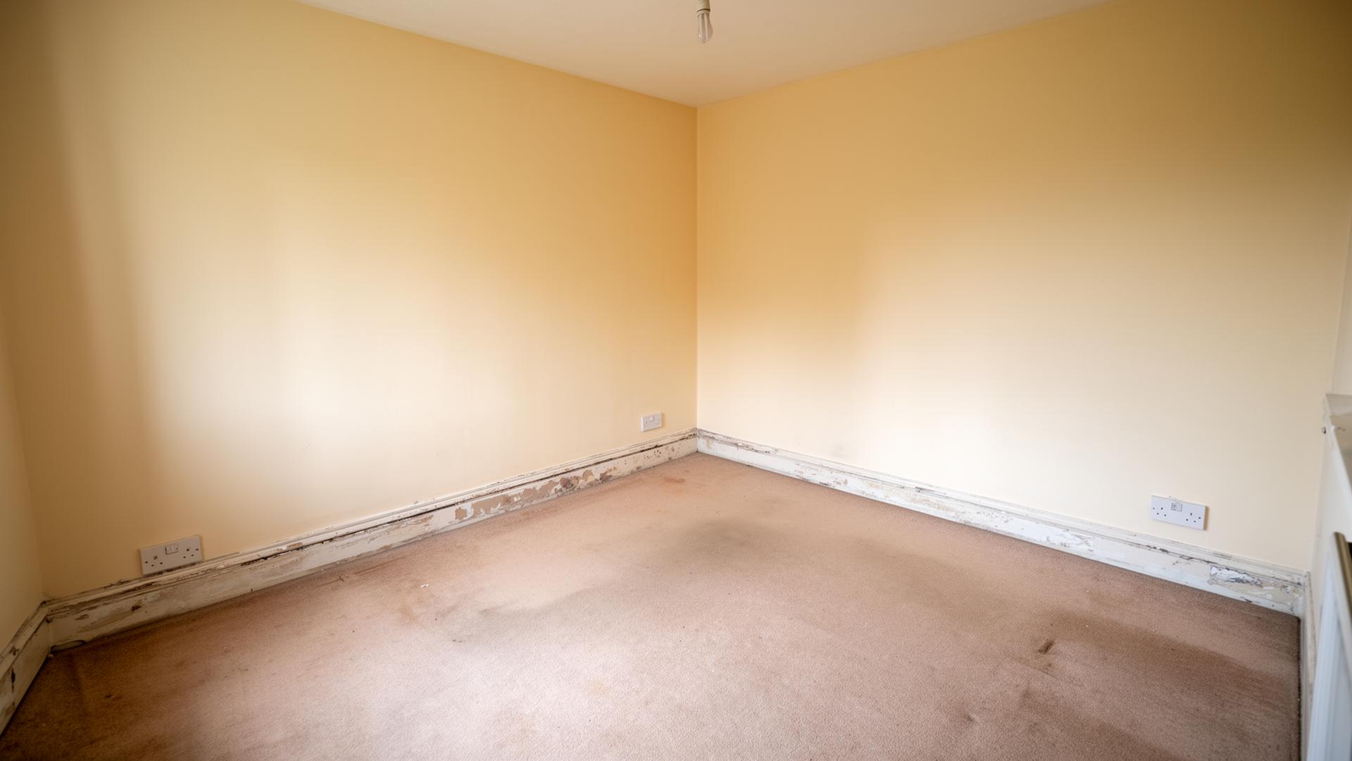 Living room transformation — before